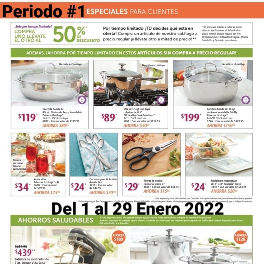 Especiales del period 1 de princess house te interesa comunícate conmigo.